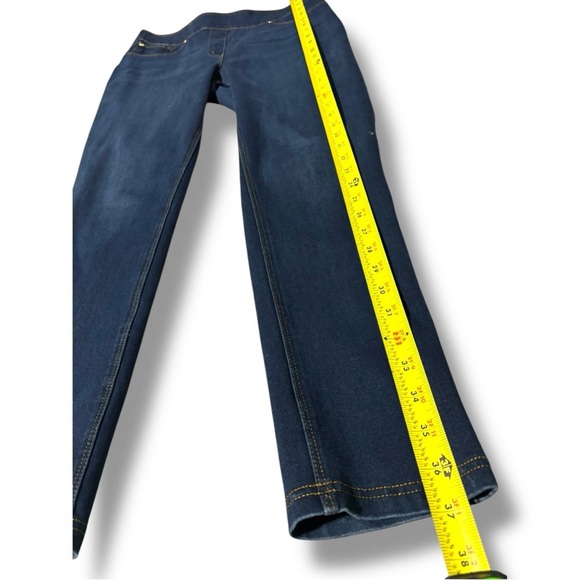 Luxe Denim Dark Indigo Wash Classic Skinny Straight Leg Stretch Women's Jeggings - Picture 11 of 16